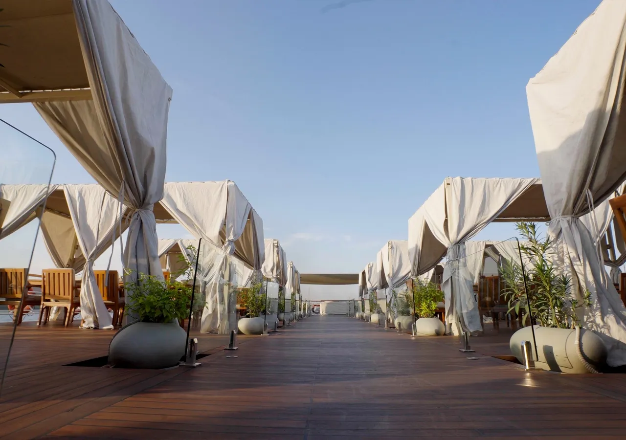 Sun deck of the Farah Nile Cruise Nile cruise